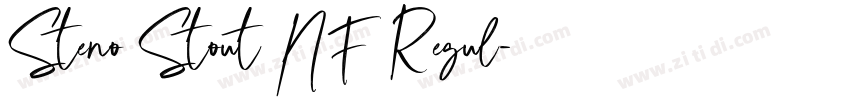 Steno Stout NF Regul字体转换 Steno Stout NF Regul字体转换